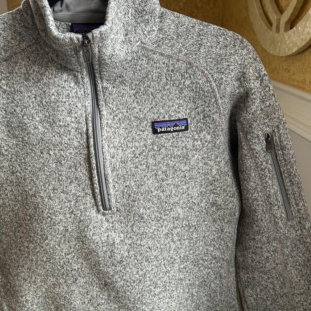Patagonia Women's Better Sweater 1/4 Zip Fleece - Charcoal Gray - Size Medium